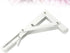 SHINEOFI 12 Inch Foldable Triangle Shelf Bracket Stainless Steel White Wall Mounted Support for Table and Workbench