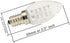 Anyray (2-Bulbs A-C7E12LWW 0.5 C7 (4W 5W 7W E12 110V 120V LED Night Light Watt Replacement) Candelabra Base Color (Warm
