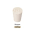 Solid Lab Rubber Stoppers Drilled Silicone Plugs, 13-17mm/White/15Pcs for Glass Ports, Pipe Mouths
