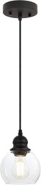 BoostArea Modern Pendant Light Fixtures, Industrial Hanging Ceiling Lamp with Clear Glass