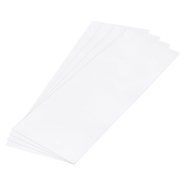 MECCANIXITY 4 Pcs ABS Plastic Sheet 36 Inch x 12 Inch x 0.06 Inch White Styrene Sheets for DIY Crafts Model Building