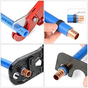 50PCS 3/4" PEX Copper Crimp Rings for PEX Pipe Tube System (50PCS 3/4 inch)
