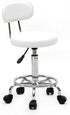 Volowoo Semi-PU Leather Nylon Stool,Multi-Purpose Adjustable Spa Bar Stool on Wheel for Work, Office, Desk, Salon