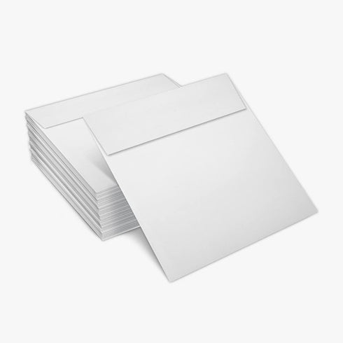 LUXPaper Square Invitation Envelopes, Bright White, 6 1/4" x 6 1/4", 70lb. Text, 250 Qty