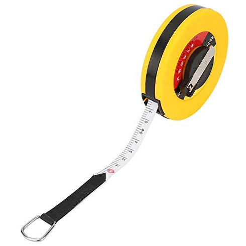 Fiberglass Site Measurement Tape Measure, Compact Soft Rulers for Construction Survey (10m)
