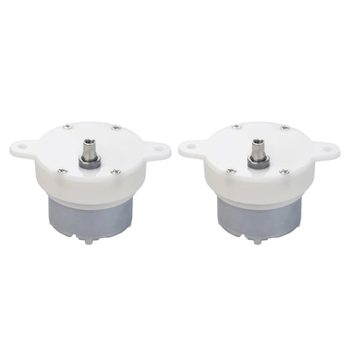 Flylin 2Pcs Low RPM DC Motor, Slow Speed Motor High DC Motor 12V
