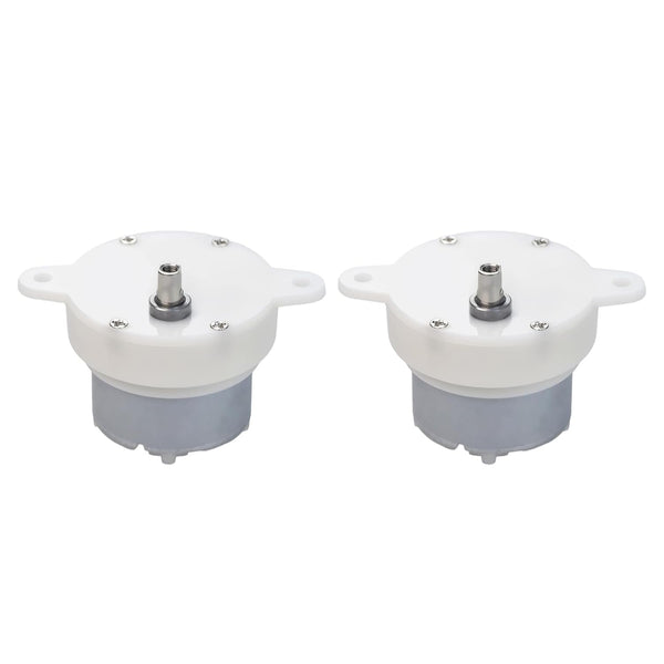 Flylin 2Pcs Low RPM DC Motor, Slow Speed Motor High DC Motor 12V