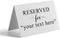 MODERN CREATORS Pack Of 10 Custom Reserved Table Signs for Wedding Party Restaurant -