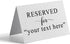 MODERN CREATORS Pack Of 10 Custom Reserved Table Signs for Wedding Party Restaurant -
