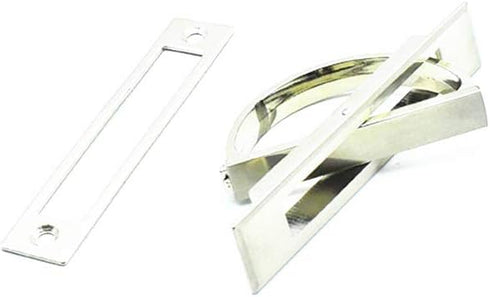 XMHF Invisible Cabinet Handles, Pack of 2 Hidden Concealed Zinc Alloy Handles, 180° Rotation