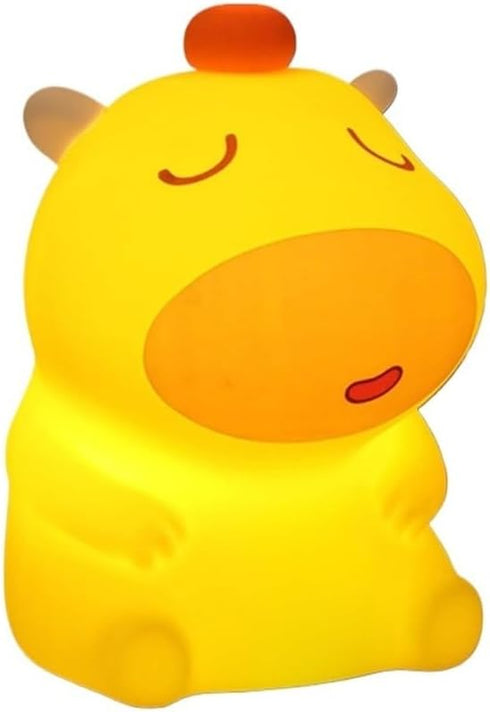 OFAPLFKUR Capybara Night Light - Silicone USB Cute Baby Nightlight,Nursery Decor for Home
