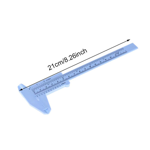Penta Angel 3Pcs Plastic Caliper Inch/Metric 6Inch 150mm Mini Caliper Measuring Tool for Students