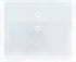 JAM PAPER Plastic Envelopes with Button & String Tie Closure & 2 Dividers, Clear, 12/Pack