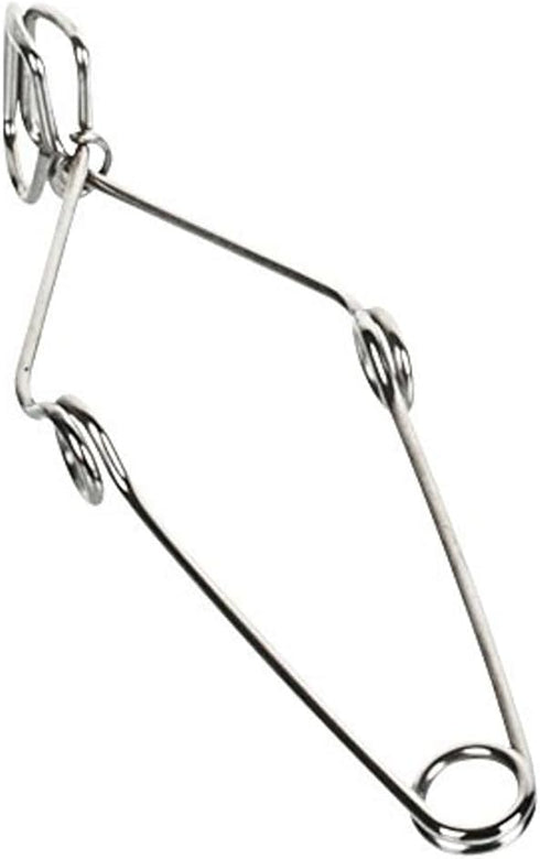 Eisco Labs Plated Spring Steel Wire Test Tube Clamp w Finger Grip by EISCO