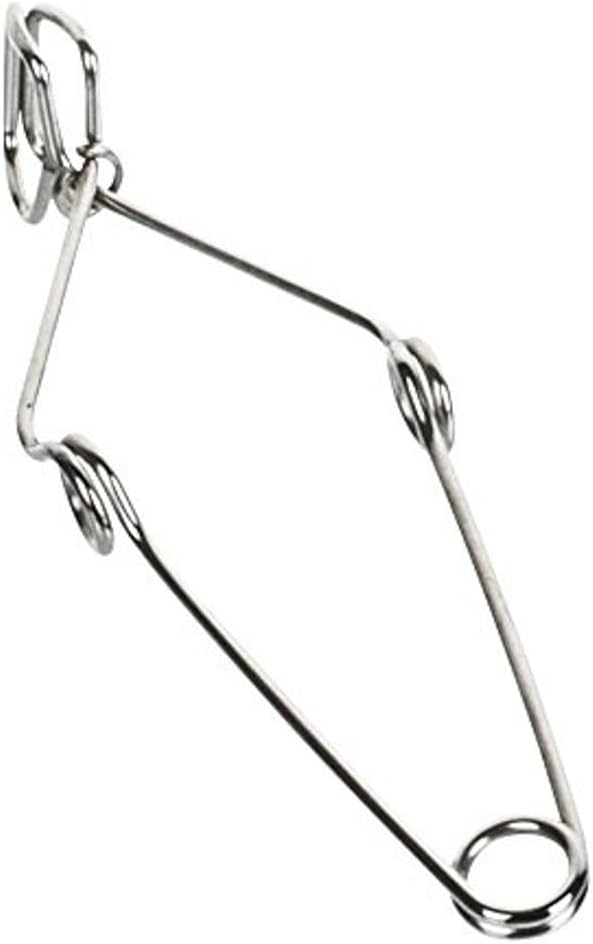 Eisco Labs Plated Spring Steel Wire Test Tube Clamp w Finger Grip by EISCO