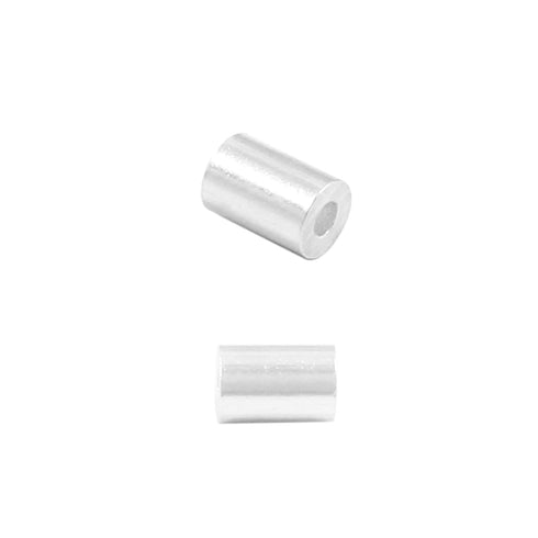 Luomorgo 100 Pcs 3/64" Aluminum Crimping Loop Sleeve, Wire Rope Sleeves Cable Ferrule