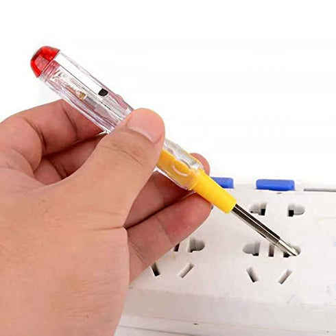 Fielect 2pcs Tester Screwdriver, Circuit Tester Pen, Electric Contact Voltage Tester 100-500V Dual Head