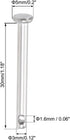 uxcell 20Pcs Single Hole Clevis Pins - 3mm x 30mm Flat Head 304 Stainless Steel Link Hinge Pin