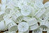Pkg of 6 White Nylon Expandable Grommet Plug - Inside Diam 1/2", Fits Hole Size 3/4", Panel Thickness 1/32"-1/8"