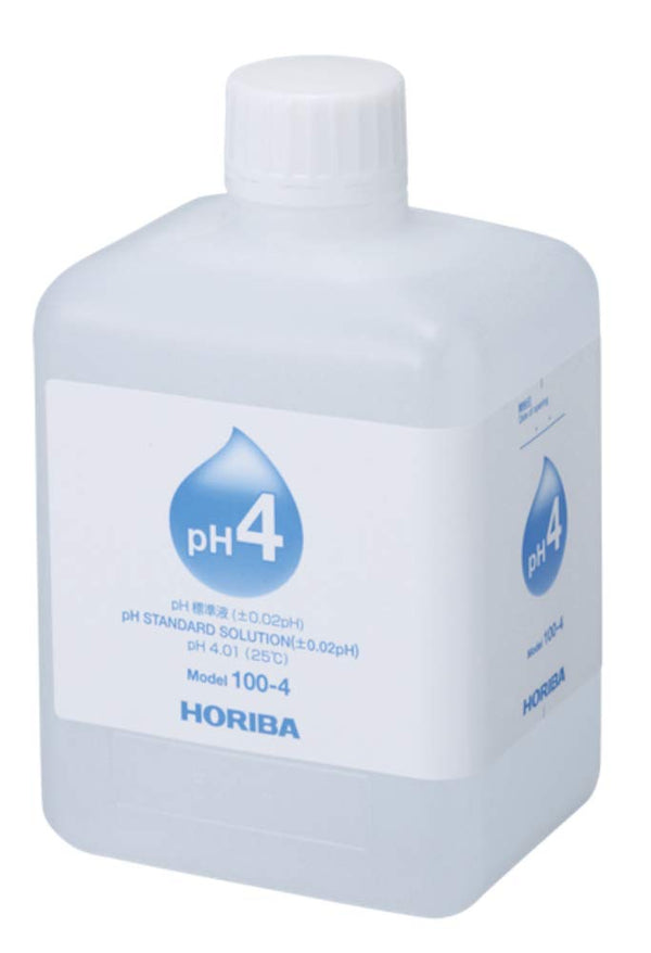 HORIBA 100-4 pH 4 Standard Solution +/- 0.02 pH (pH 4.01 @ 25° C) - 500mL Bottle