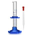 Thick Glass Graduated Cylinder Measuring Liquid Lab Cylinders with Anti-falling Plastic Base