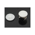 100 Pieces Plastic Round Cam Lock Fastener Cap Cabinet Furniture Connecting Cam Fitting Cap Cam Dowel Cap Cam Lock Nuts Cap Cam Lock Screw Cap Decorative Cross Head Caps, Outer Diameter 16.5mm, White