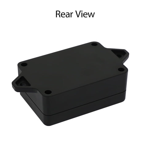 Junction Box Waterproof IP65 ABS Plastic Electric Project Enclosure Black with Fixed Ear (Pack of 2) 3.26"x 2.28"x 1.29"