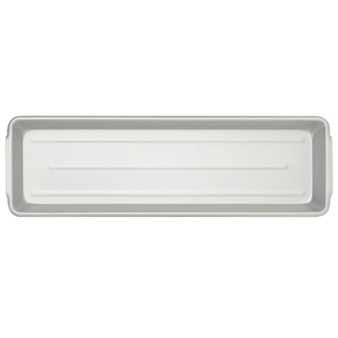 CLARTEC CORP Ribbed Aluminum Meat and Seafood Pan with Handles - 27"L x 8