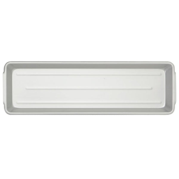 CLARTEC CORP Ribbed Aluminum Meat and Seafood Pan with Handles - 27"L x 8