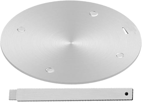 Heat Conduction Plate for Gas Stove,Heat Diffuser Stainless Steel Induction Adapter Plate Removable Handle, Coffee Milk Cookware Induction Hob Heat Cooking 6.3inch