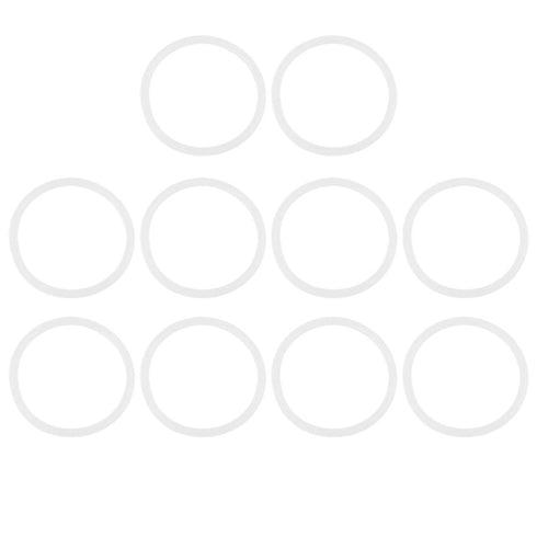 X AUTOHAUX Silicone O-Rings, 50mm OD, 43mm ID, 3.5mm Width VMQ Seal Gasket for Pipe Repair, Pack of 10
