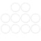 X AUTOHAUX Silicone O-Rings, 50mm OD, 43mm ID, 3.5mm Width VMQ Seal Gasket for Pipe Repair, Pack of 10
