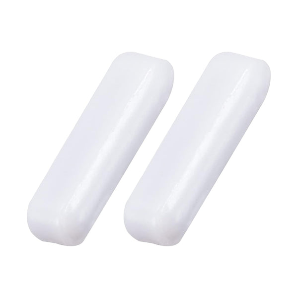 YOKIVE 2 Pcs Magnetic Stir Bar, PTFE Coated Cylinder Type Stirrer for Lab Liquid Solution Mixing, White, 0.47 x