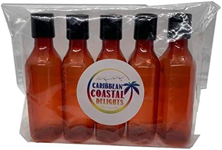 Oval Pharmacy Plastic Bottles - 6 oz Squeezable Amber Liquid Medicine Bottle, Pack of 5