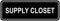 Signs ByLITA Standard Supply Closet Wall or Door Sign, Office Storage Signage (Black) - Large