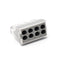 50pcs 8 Port Push-in Electrical Wire Connector, Compact Terminal for 18-12 AWG Solid Stranded Wires