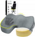 RESTEQ Orthopedic U-Shaped Seat Cushion for Tailbone & Pressure Relief, Portable Memory Foam