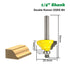 1/4 Inch Set 1/2" 3Pcs Shank Forming Roundover Beading Router Bit Includes Beading Bit, Double Roman Ogee Bit, Roman