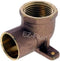 EZ-FLUID 1/2" Nom. Copper Sweat X 1/2" Fip Threaded Drop Ear Elbow Fitting, LF Brass Shower Drop Ear