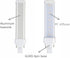 11W G24Q LED Bulb 4 Pin CFL Replacement G24Q PLC-26W 1100LM 120V 6000K LED Horizontal PL Bulb
