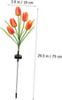 Tulip Lawn Lamp Outside Solar Lights, Outdoor Lawn Light Garden Stake Light, Solar Powered Lights for Outdoor Lawn