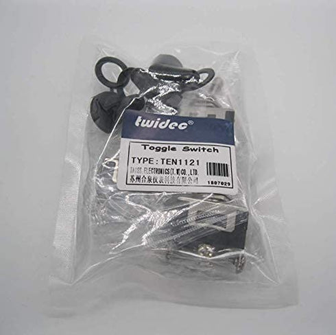 Twidec 3Pcs Heavy Duty Rocker Toggle Switch 16A 250V AC SPDT 2 Position 3 Pin ON/ON with Metal Boot Cap Cover