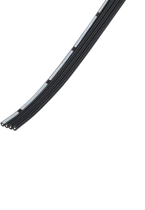 BNTECHGO 26 Gauge Silicone Ribbon Cable, Flexible 4P Black 50 ft Flat Cable, 26 AWG Stranded Tinned Copper Wire