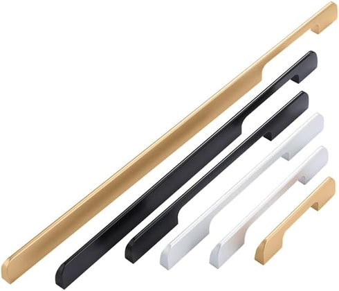 Generic 224MM) Custom Made Black Wardrobe Handles Long Handle Cabinets Wardrobe Big Knob Bedside Cabinets