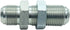 1 Piece 5/8 Male JIC Bulkhead Union Adapter, Straight Hydraulic Steel Fitting Connector (7/8''-14 Threads)