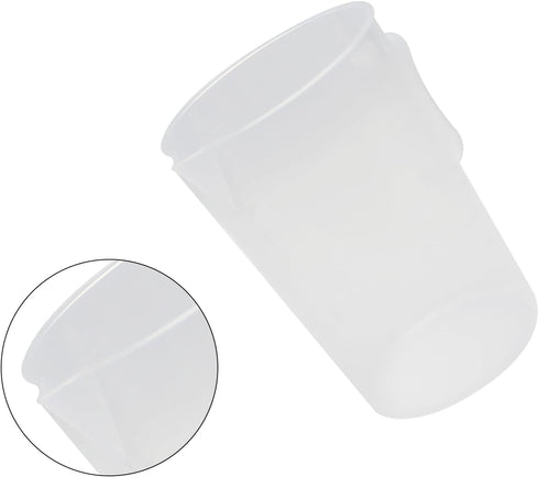 Othmro 2000ml Measuring Cup, Plastic Graduated Beaker with Handle for Lab Kitchen Liquids, 2pcs