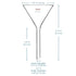 StonyLab 2-Pack Glass Heavy Wall Funnel, Borosilicate Glass Funnel, Short Stem 50mm Diameter