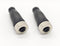 2Pcs M12 4 Pin Female Connector, 12mm A Code Industrial Circular Connector, IP67 250V 4A AC/DC