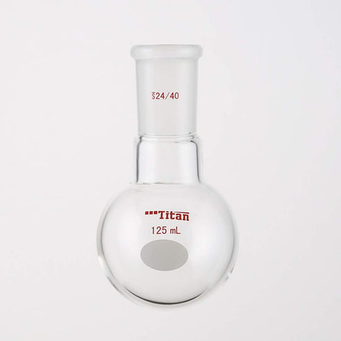 Lab Boiling Flasks 125ml Single Neck Round Bottom Boiling Flasks with 24/40 Standard Taper Outer Joint
