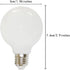 G50 3W Bulb, 4000K, 120V dimmable 240Lm E26/E27 lamp,4 Pack Lxcom Lighting Globe LED Edison Light Natural White Not